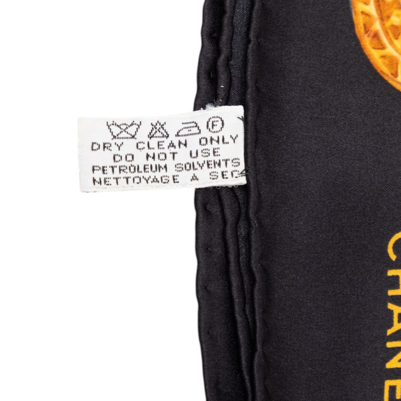 CC Medallion Chain Printed Silk Scarf - Image 3