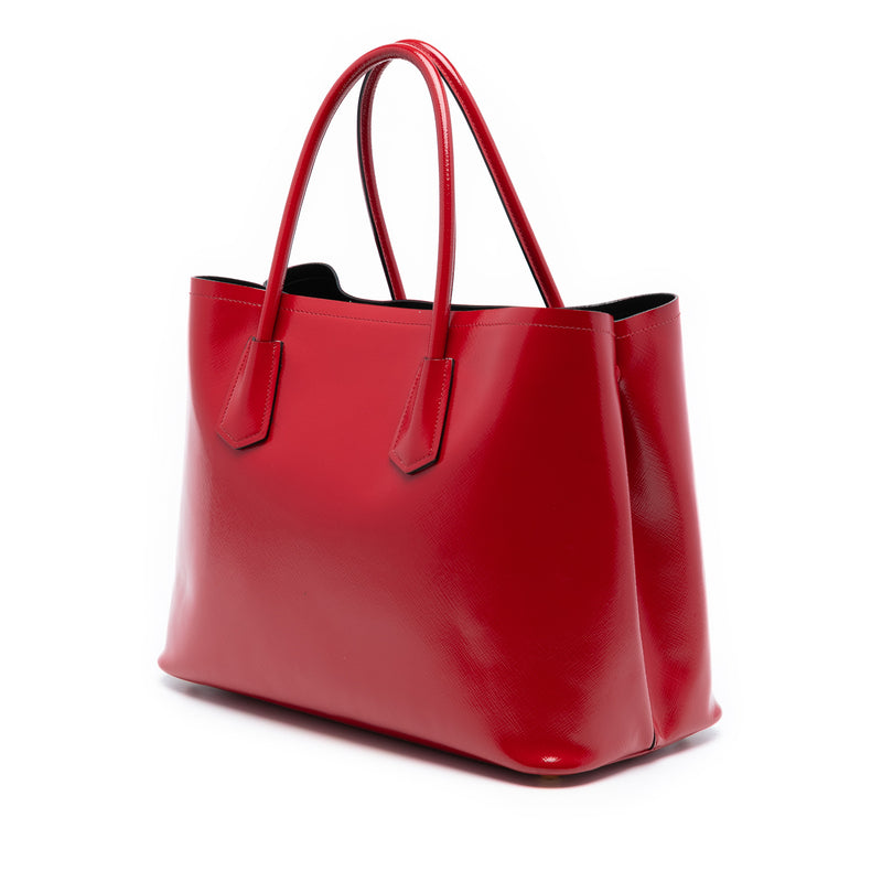 Medium Saffiano Vernice Double Satchel - Image 2