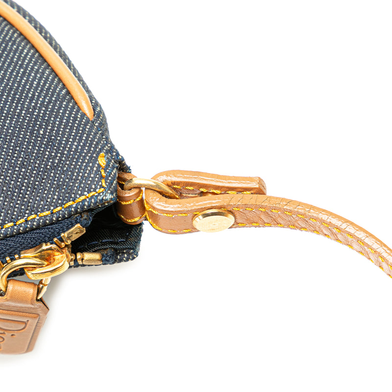 Mini Denim Saddle Pochette - Image 10