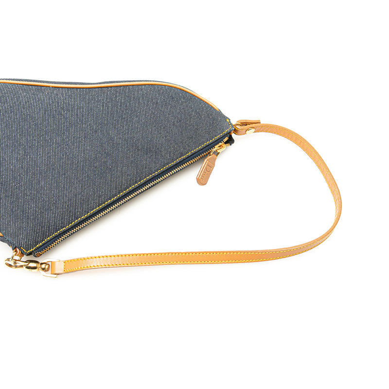 Mini Denim Saddle Pochette - Image 11
