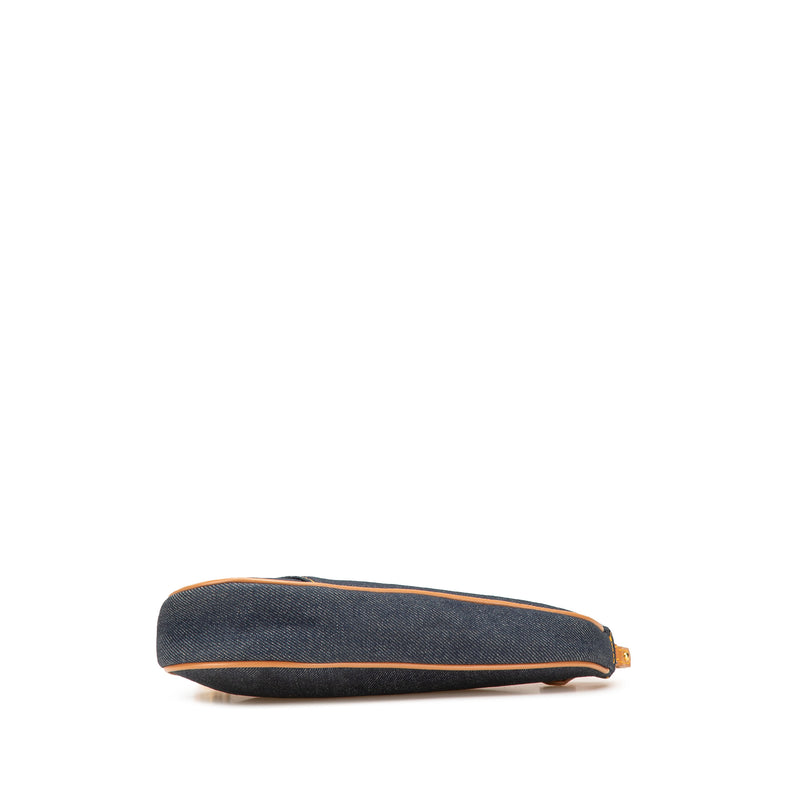 Mini Denim Saddle Pochette - Image 3