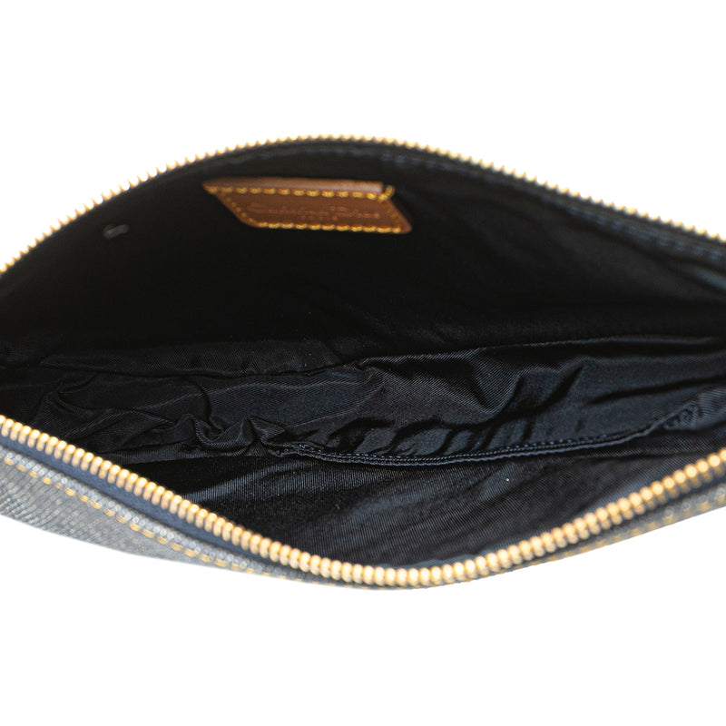 Mini Denim Saddle Pochette - Image 4