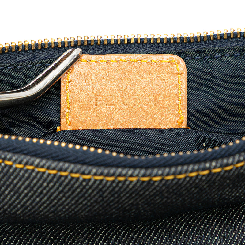 Mini Denim Saddle Pochette - Image 6
