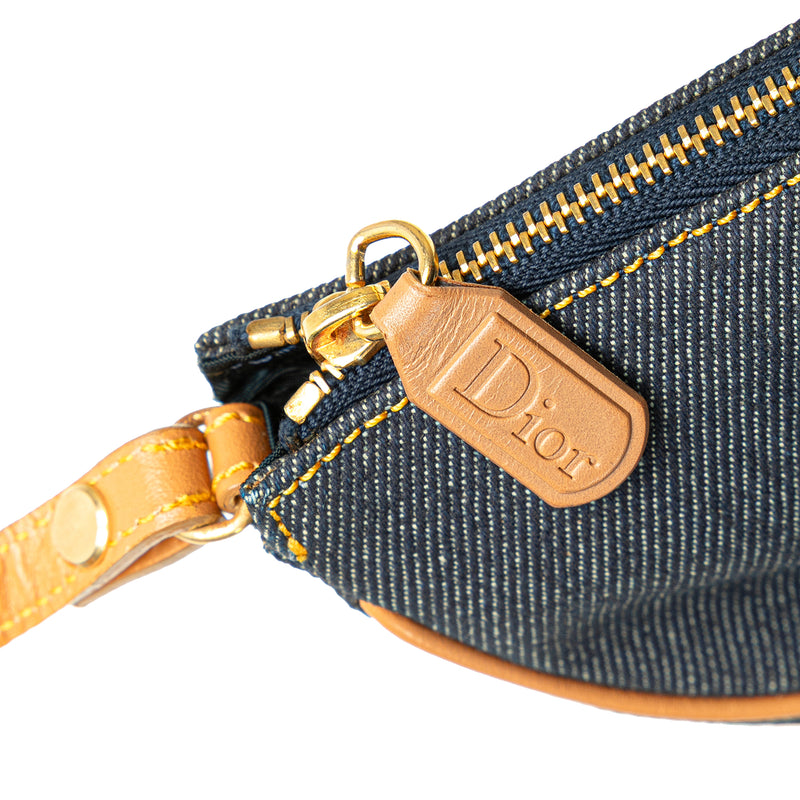 Mini Denim Saddle Pochette - Image 8