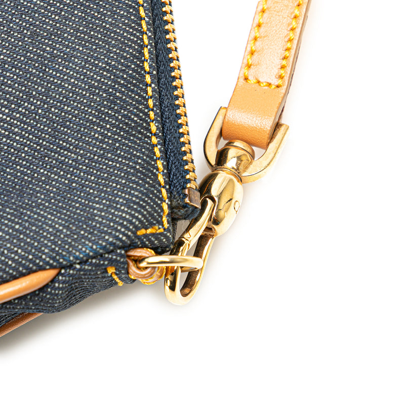 Mini Denim Saddle Pochette - Image 9