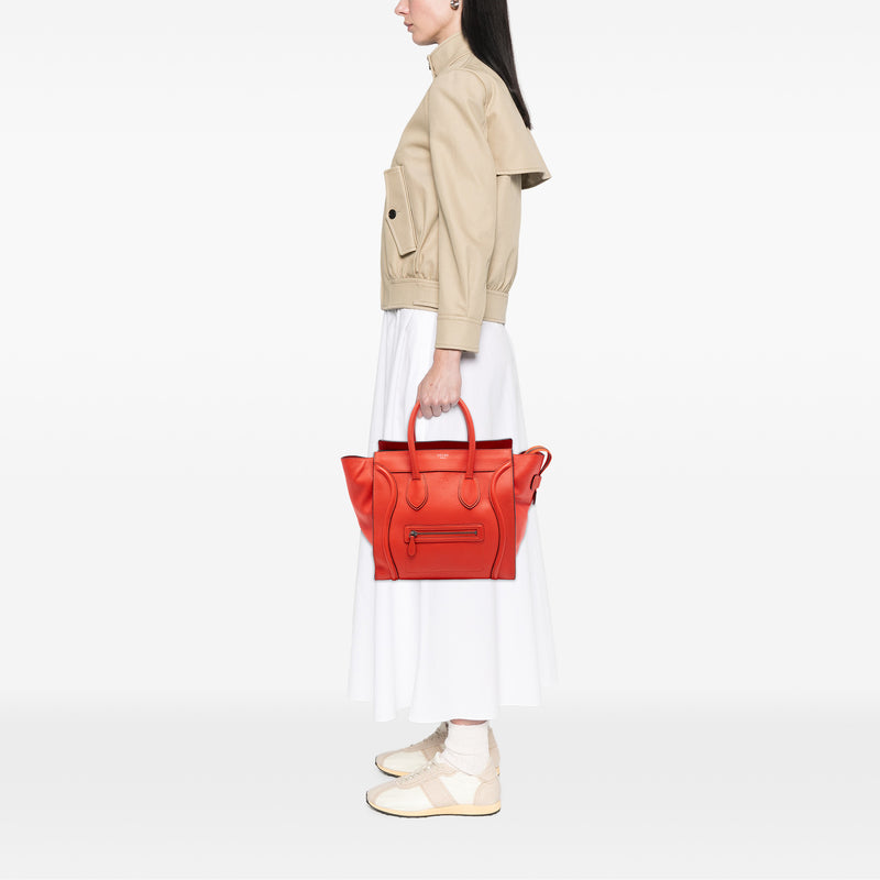 Mini Leather Luggage Tote - Image 7