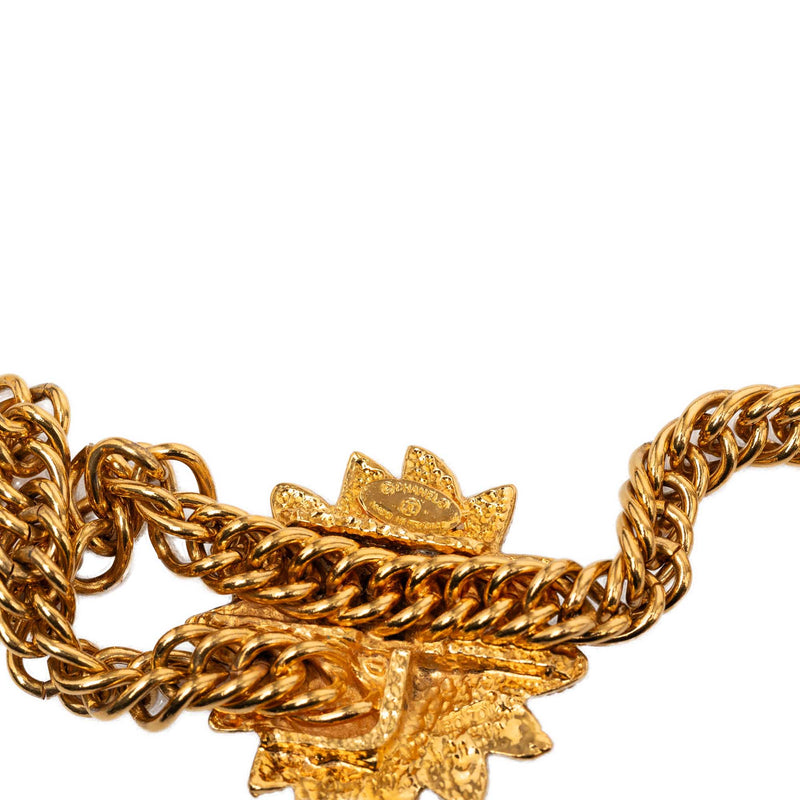 CC Gold Plated Double Lion Sunburst Chain Link Belt - Image 2