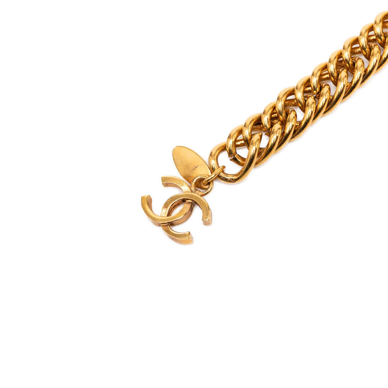 CC Gold Plated Double Lion Sunburst Chain Link Belt - Image 3