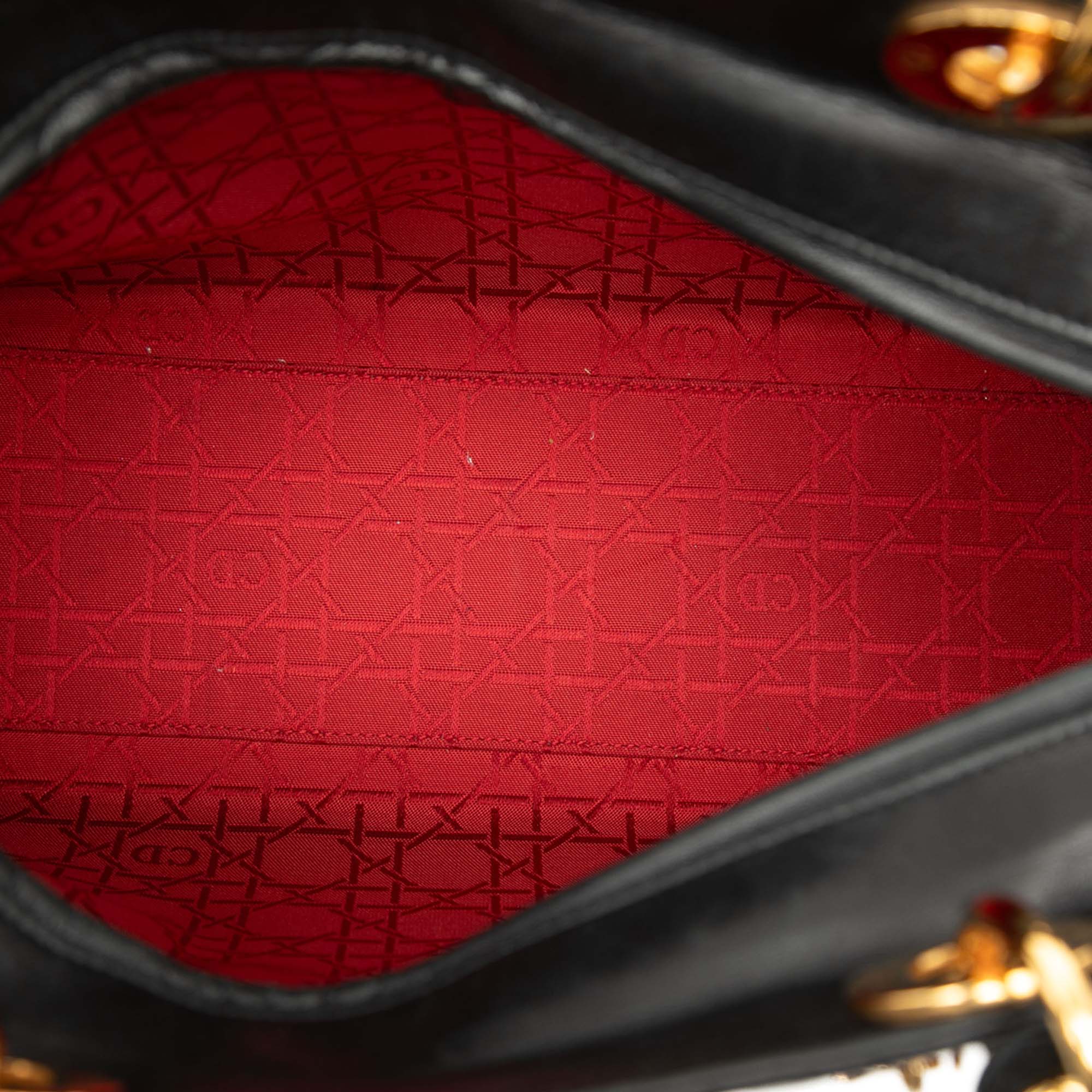 Large Lambskin Cannage Lady Dior - Image 2