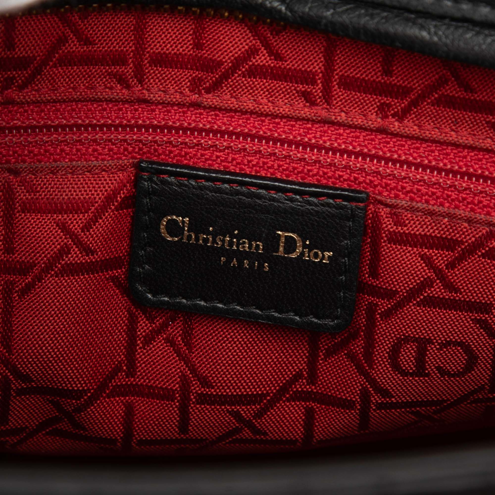 Large Lambskin Cannage Lady Dior - Image 3