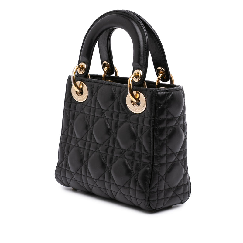 Mini Lambskin Cannage Lady Dior - Image 2