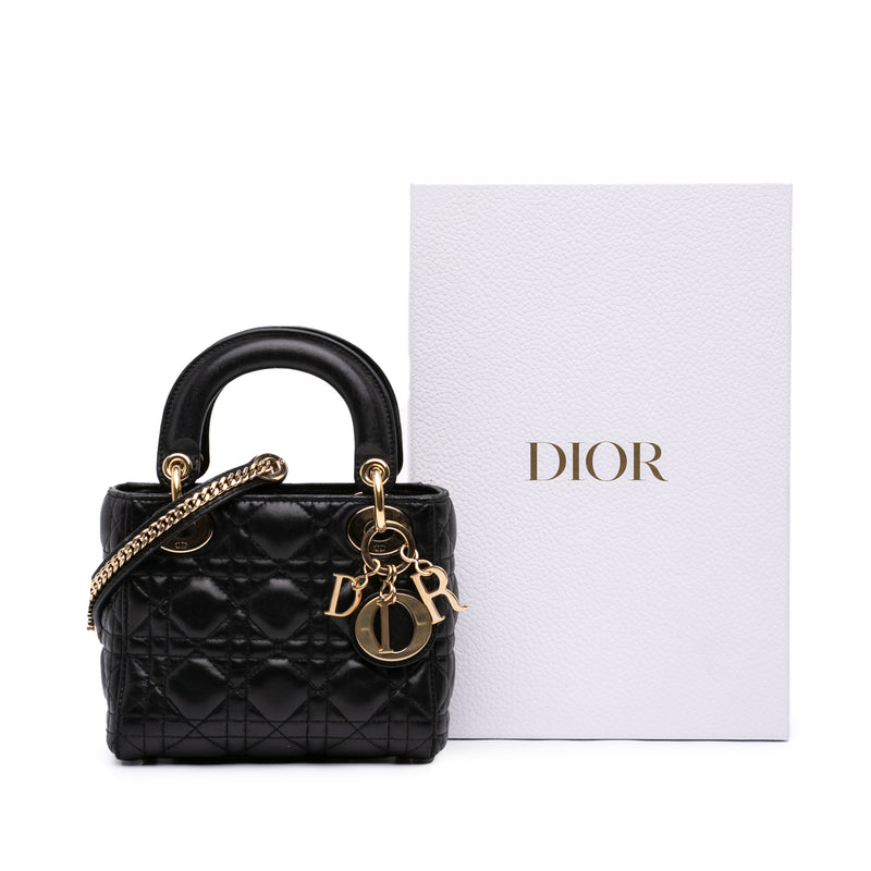Mini Lambskin Cannage Lady Dior - Image 7