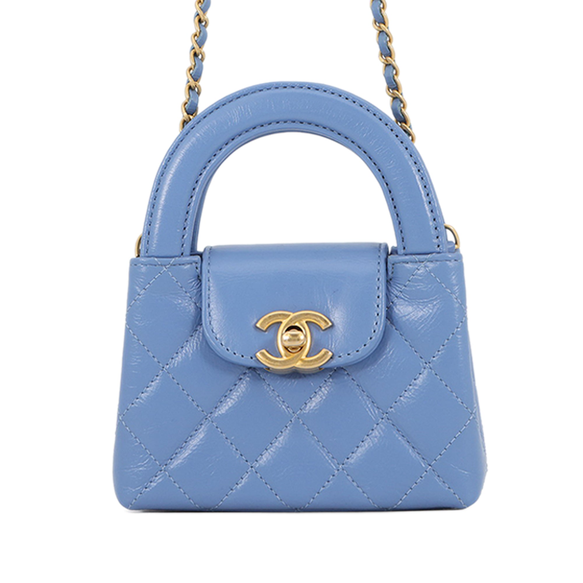 Mini Nano Aged Calfskin Kelly Shopper Bag - Image 1