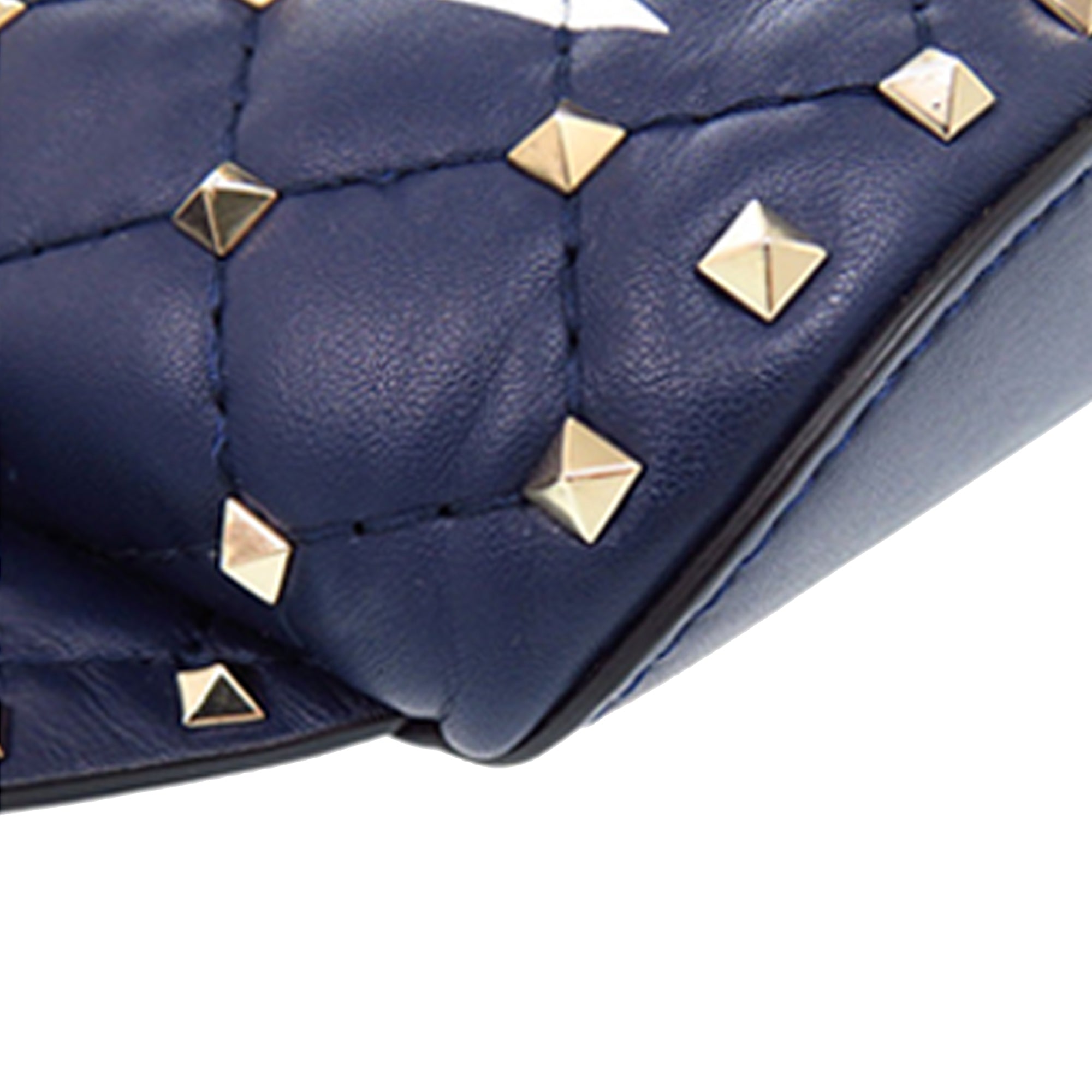 Quilted Lambskin VLTN Rockstud Spike Belt Bag - Image 10
