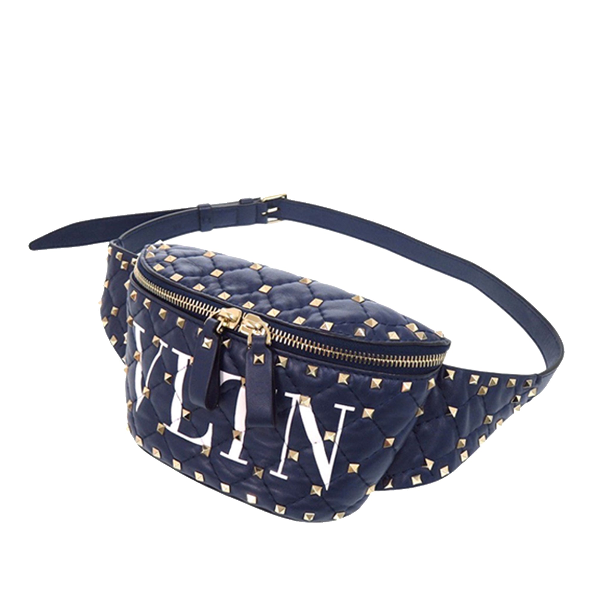 Quilted Lambskin VLTN Rockstud Spike Belt Bag - Image 2