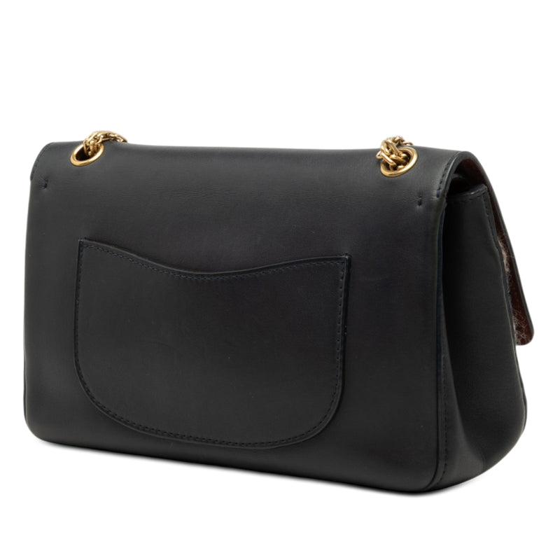 Smooth Calfskin and Knit Reissue 2.55 Medallion Nude Double Flap 226 - Image 2