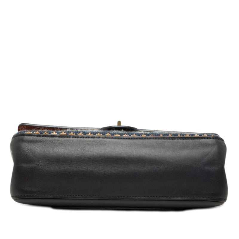 Smooth Calfskin and Knit Reissue 2.55 Medallion Nude Double Flap 226 - Image 3