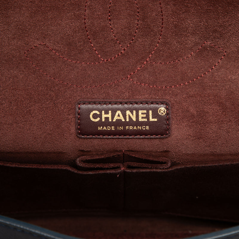 Smooth Calfskin and Knit Reissue 2.55 Medallion Nude Double Flap 226 - Image 5