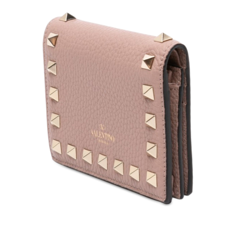 Leather Rockstud Compact Wallet - Image 2