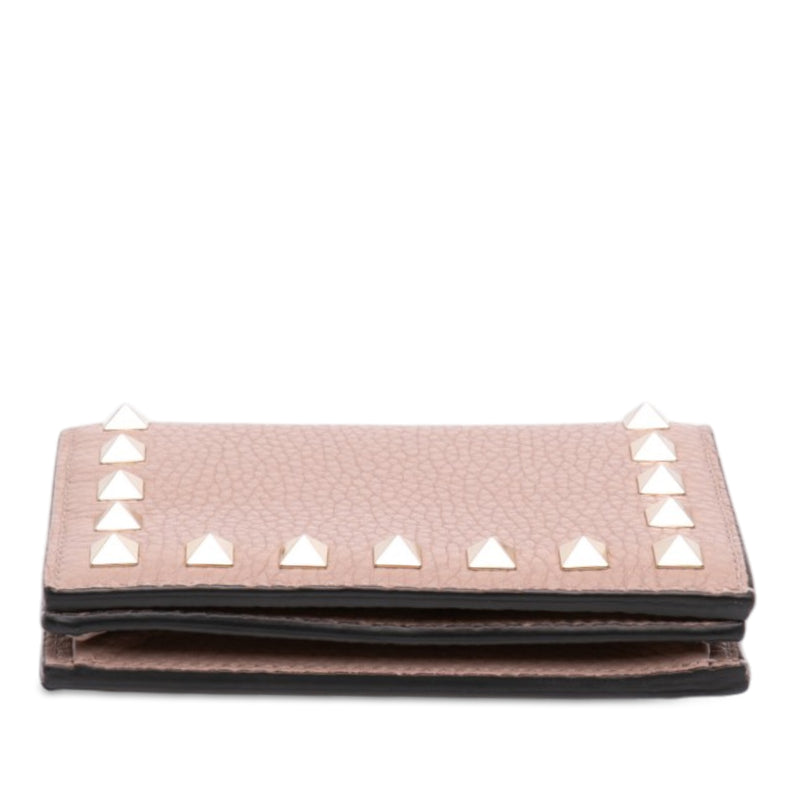 Leather Rockstud Compact Wallet - Image 3