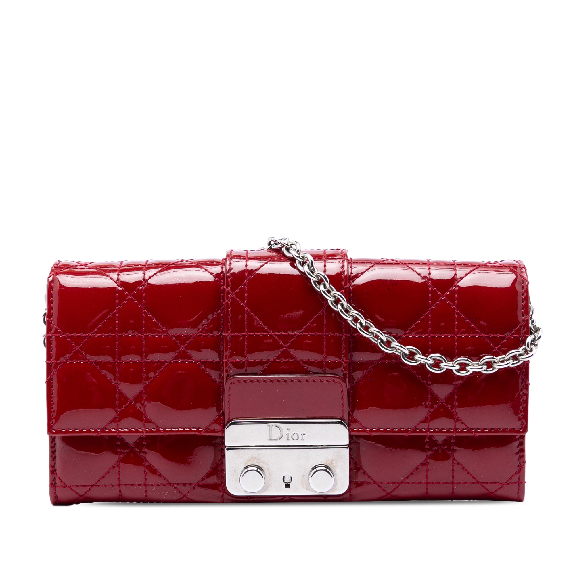 Patent Cannage Miss Dior Wallet on Chain - Image 1