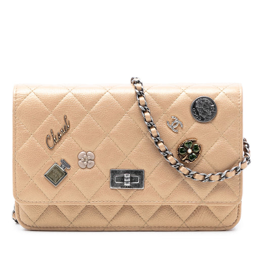 Quilted Aged Calfskin Reissue 2.55 Lucky Charms Wallet On Chain - Image 1