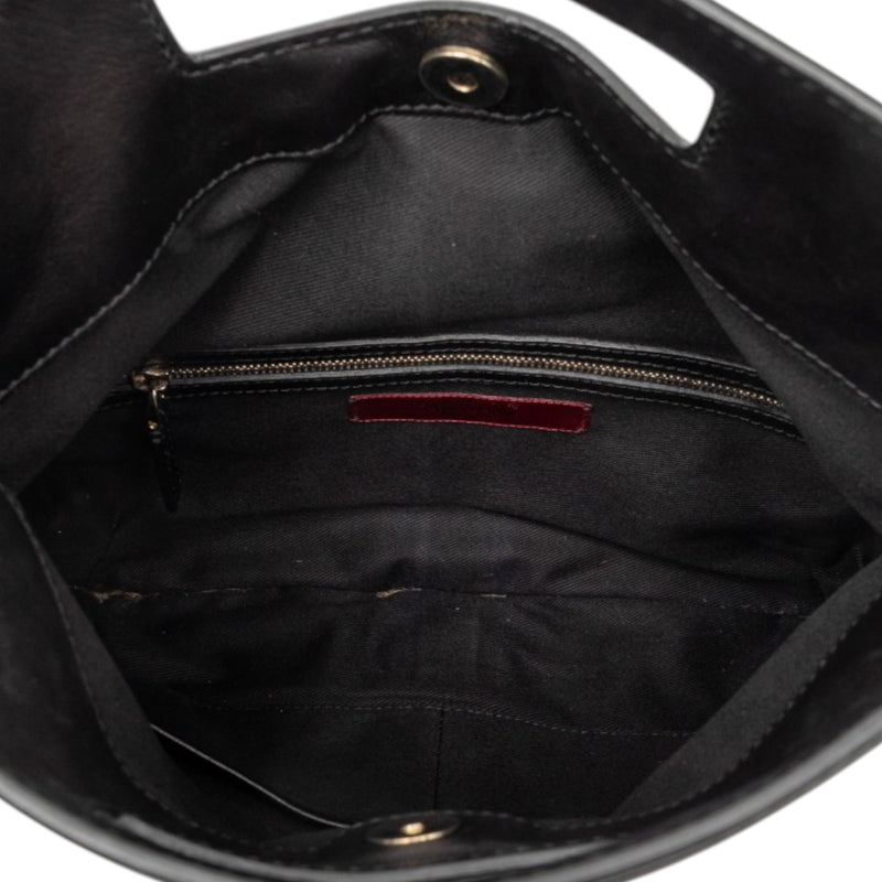 Smooth Calfskin Rockstud Cut Out Handle Satchel - Image 4