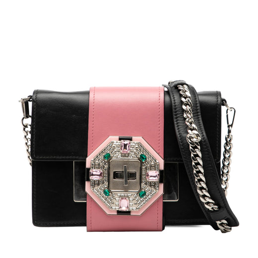 City Calf Crystal Embellished Ribbon Bag - Image 1
