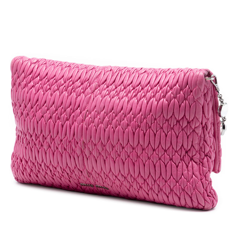 Matelasse Nappa Crystal Chain Satchel - Image 2