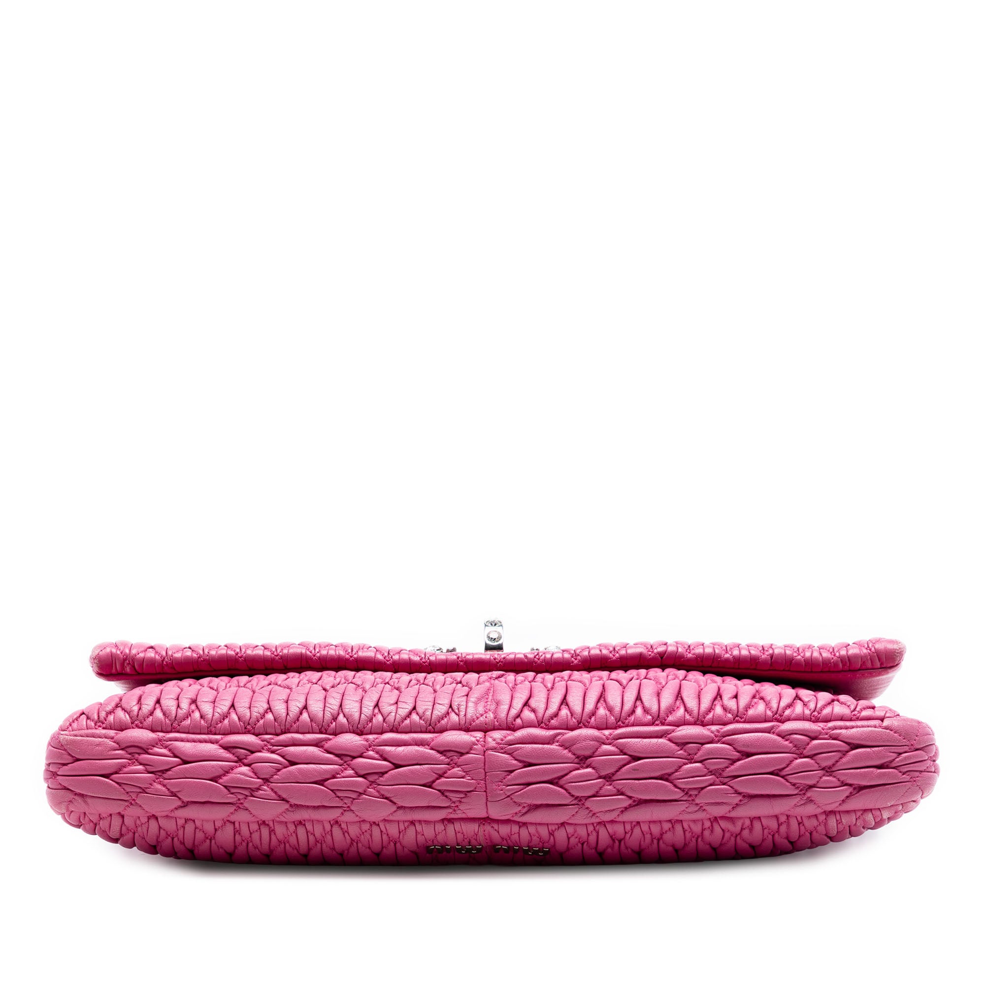 Matelasse Nappa Crystal Chain Satchel - Image 3