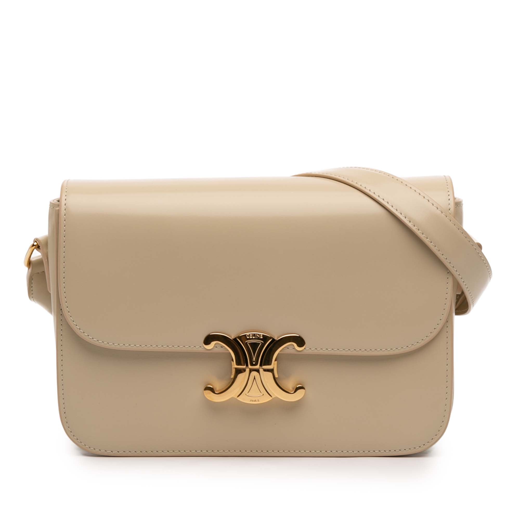 Classique Shiny Calfskin Triomphe Crossbody - Image 1