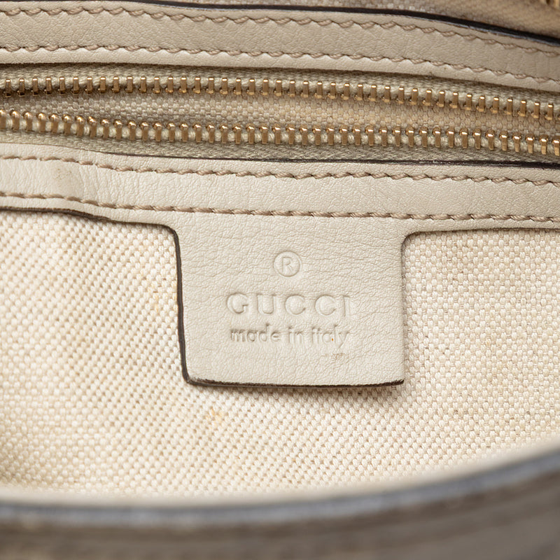 Small Guccissima Bree Satchel - Image 5