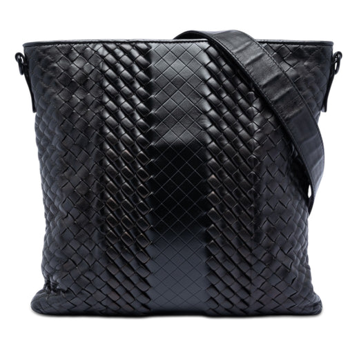 Leather Intreccio Imperatore Crossbody - Image 1