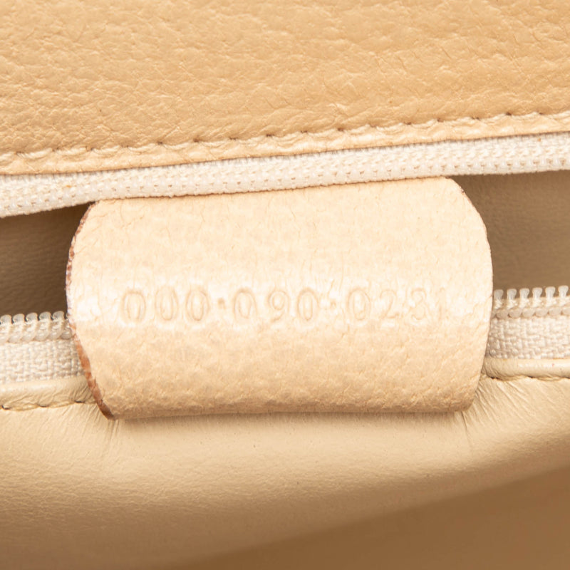 Calfskin Turnlock Bamboo Top Handle Bag - Image 6