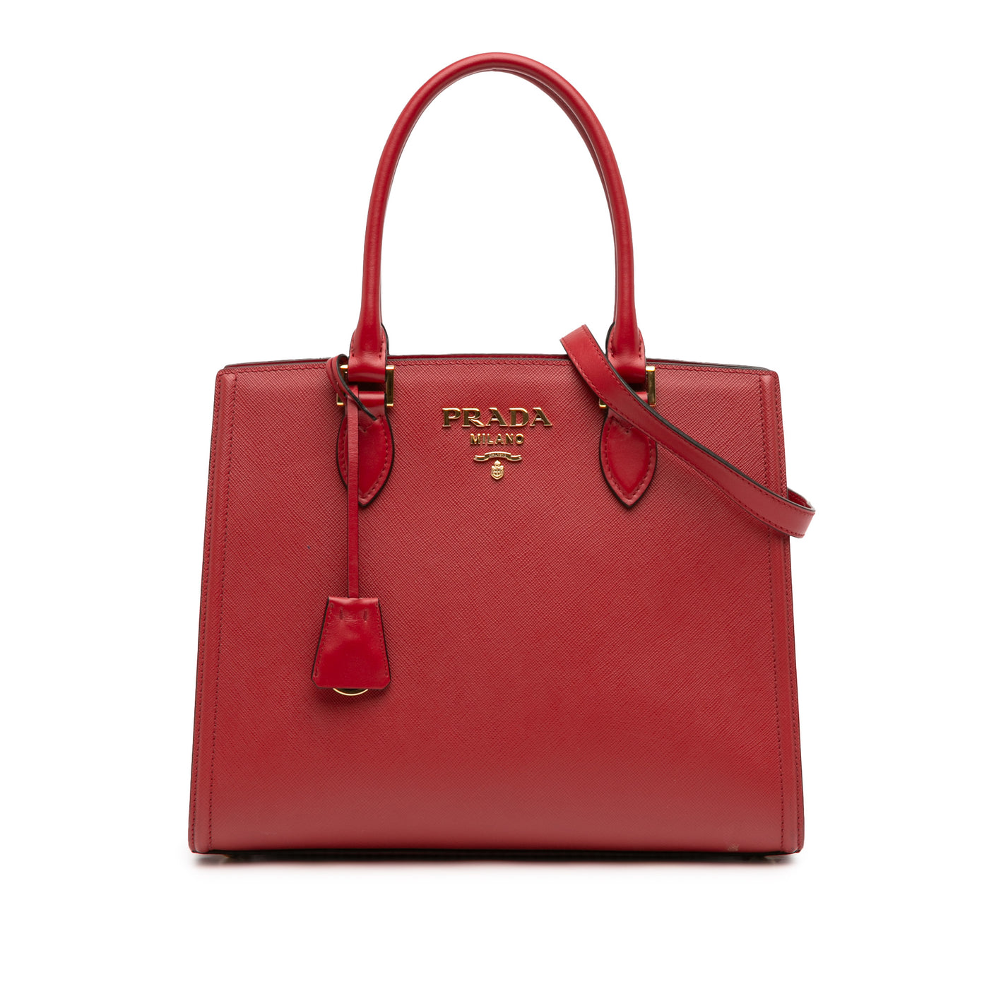 Soft Calf Trimmed Saffiano Lux Satchel - Image 1