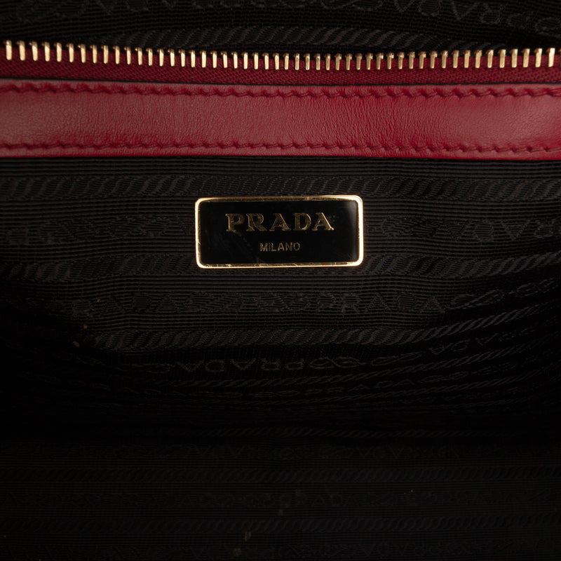 Soft Calf Trimmed Saffiano Lux Satchel - Image 5