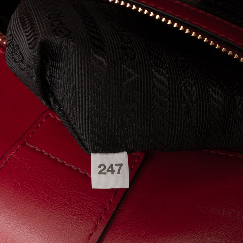 Soft Calf Trimmed Saffiano Lux Satchel - Image 6