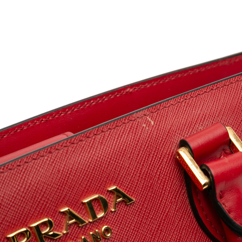 Soft Calf Trimmed Saffiano Lux Satchel - Image 7