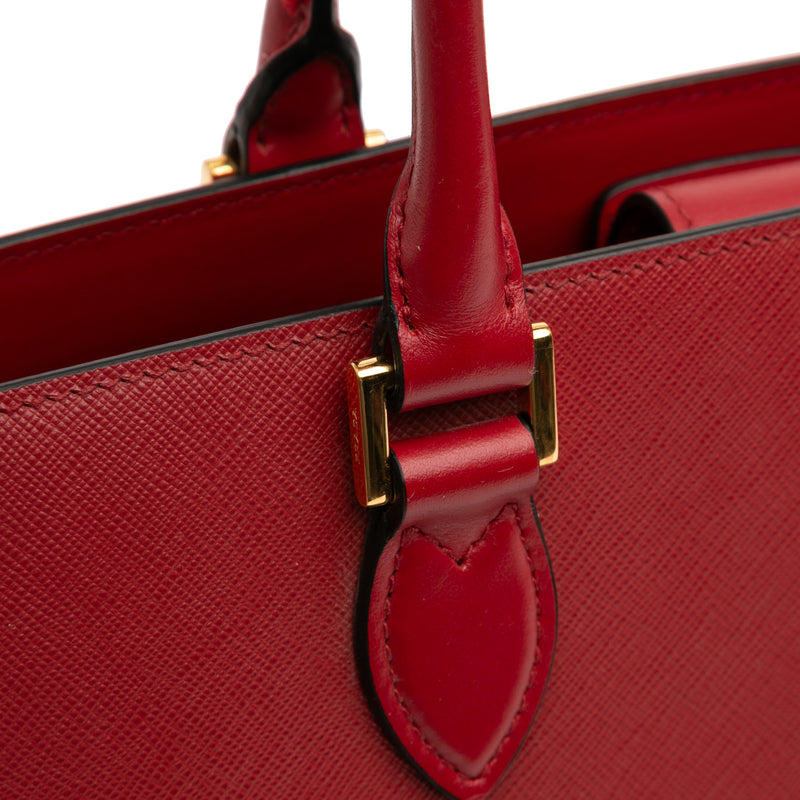 Soft Calf Trimmed Saffiano Lux Satchel - Image 9