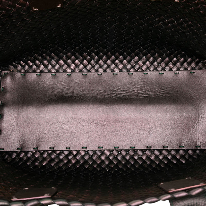 Medium Iridescent Nappa Intrecciato Cabat Tote - Image 4