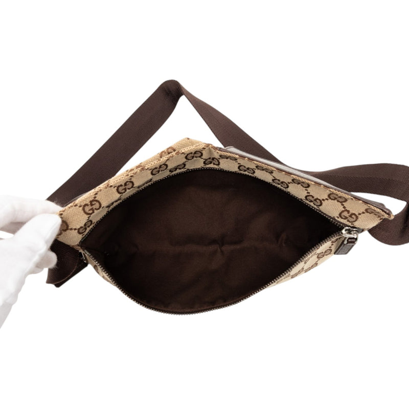 GG Canvas Double Pocket Belt Bag - Image 4
