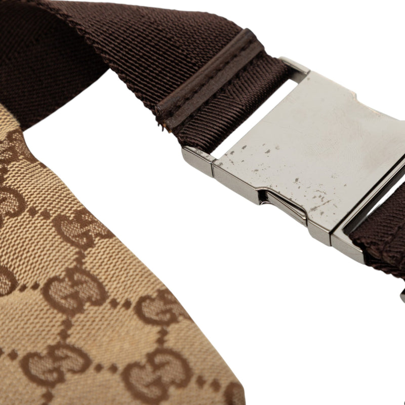 GG Canvas Double Pocket Belt Bag - Image 7