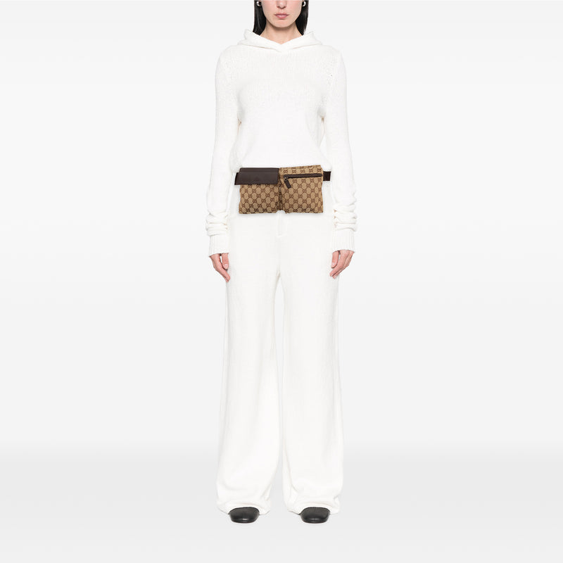 GG Canvas Double Pocket Belt Bag - Image 8