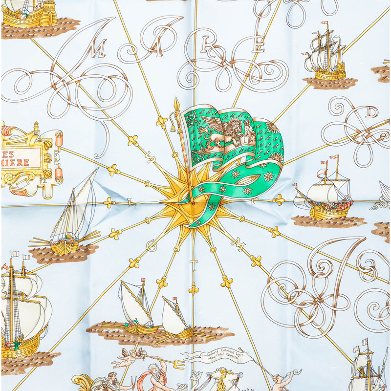 Vaisseaux et Fregates Silk Scarf  90 - Image 2