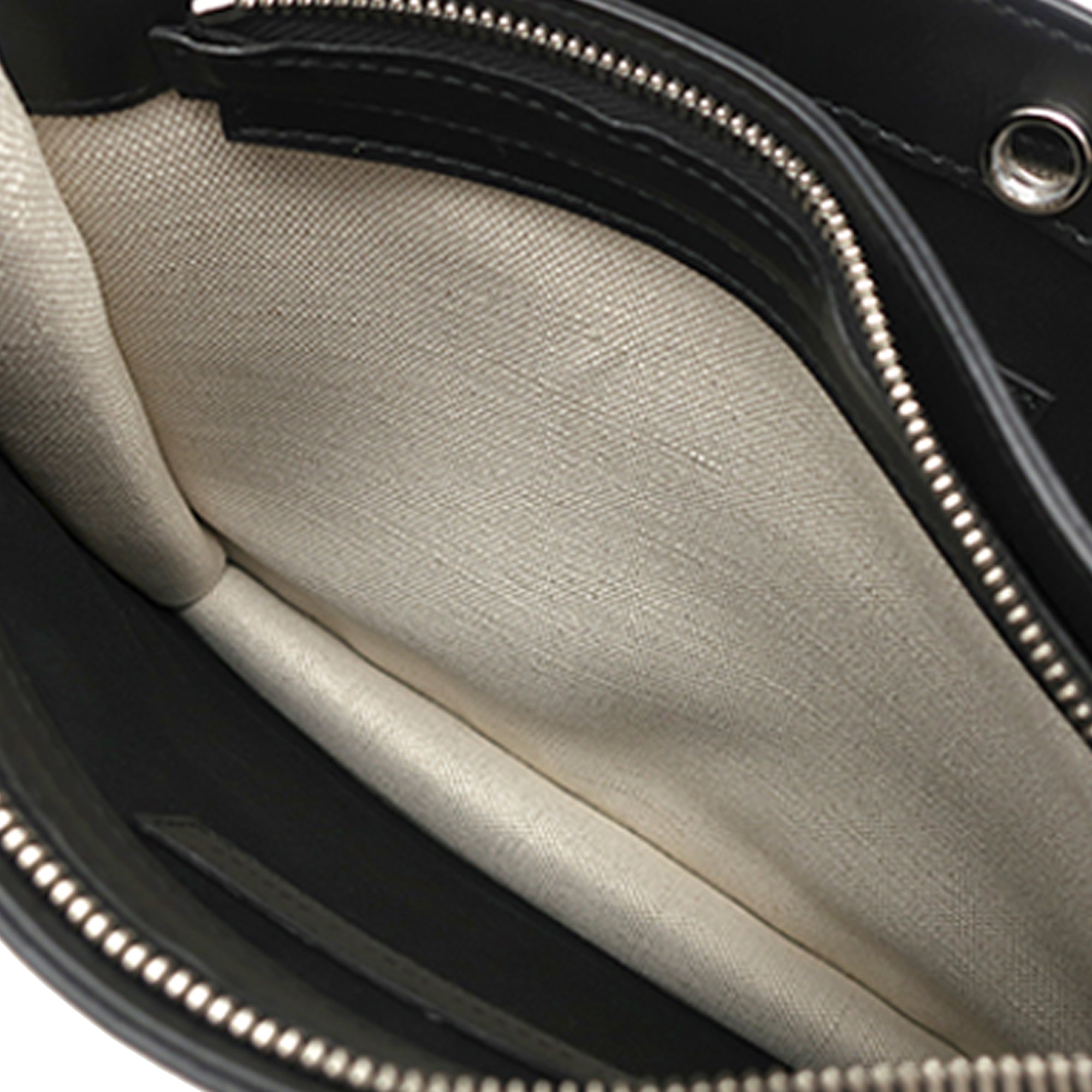 Canvas Navy Pochette Crossbody - Image 5