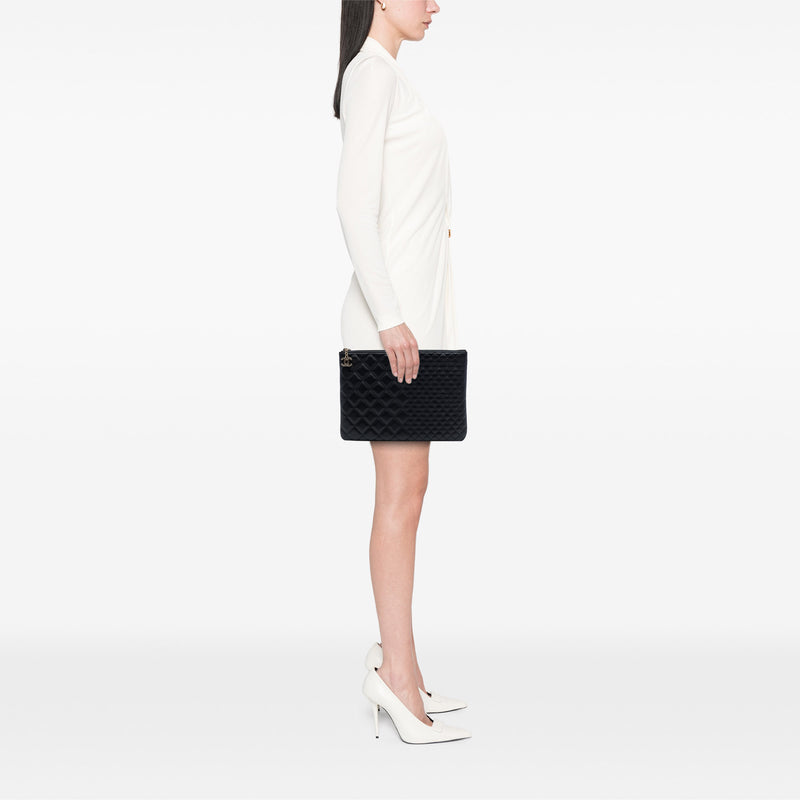 Medium Bi Quilted Lambskin O Case Clutch - Image 6