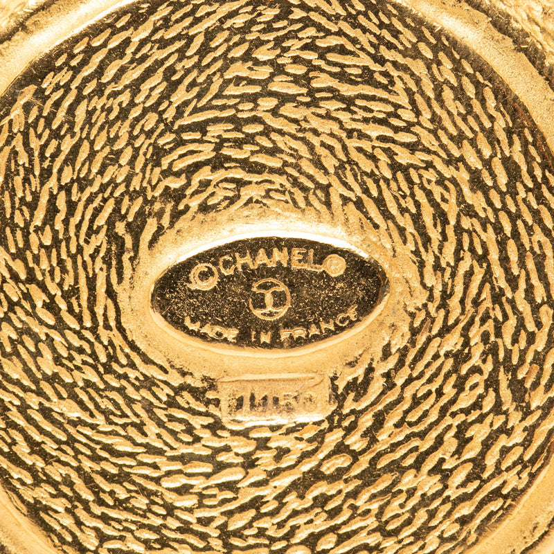 Gold Plated 31 Rue Cambon Round Brooch - Image 3