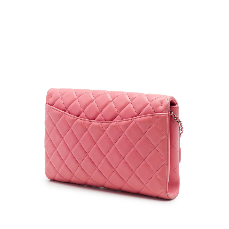 CC Quilted Lambskin Flap Clutch on Chain - Image 2