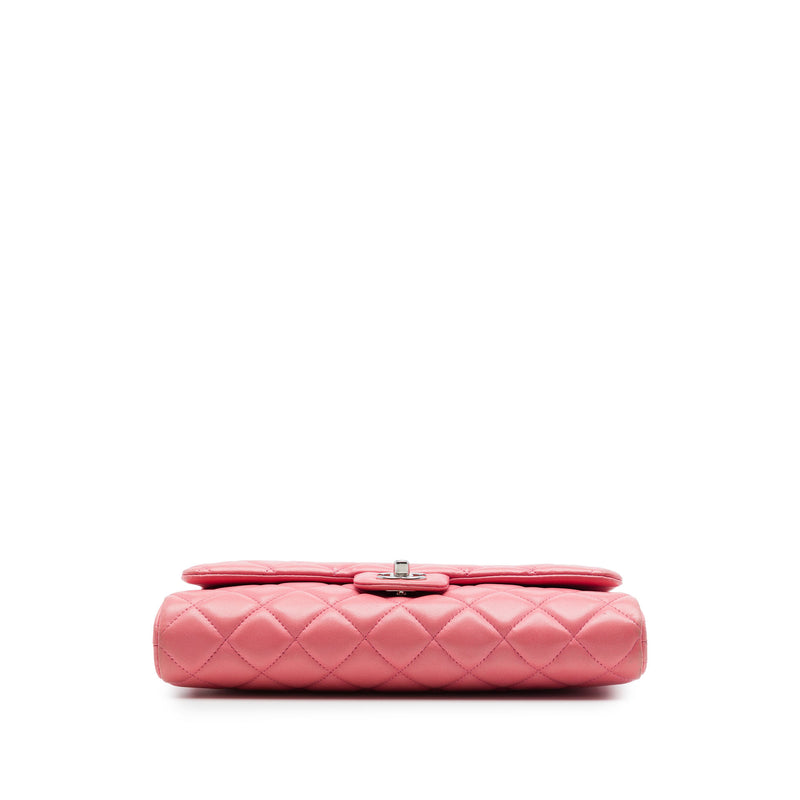 CC Quilted Lambskin Flap Clutch on Chain - Image 3