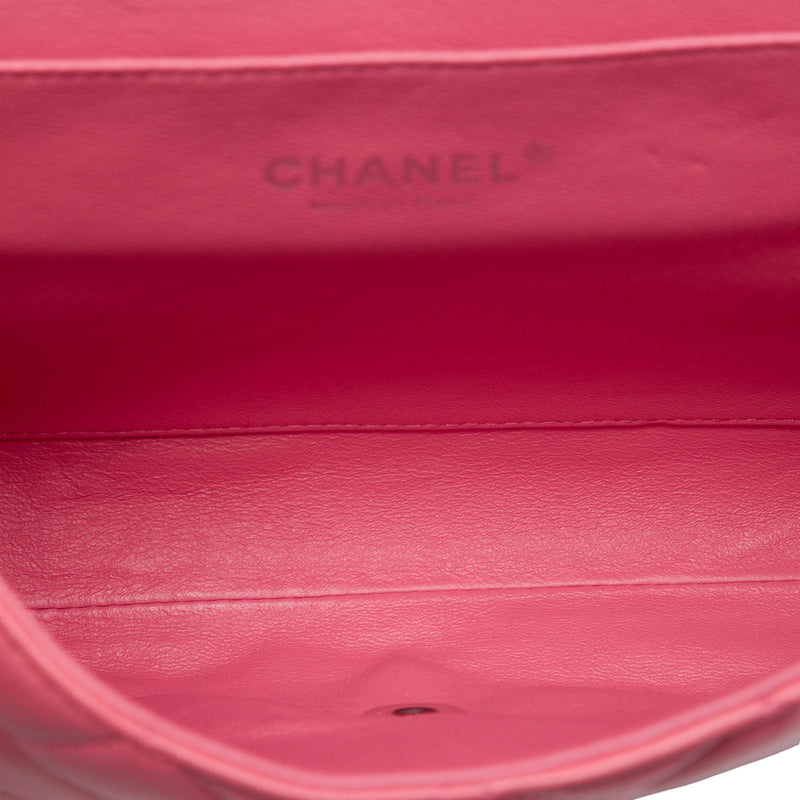 CC Quilted Lambskin Flap Clutch on Chain - Image 4